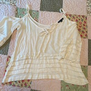 Ladies Crop Off the shoulder 3/4 sleeve Blouse